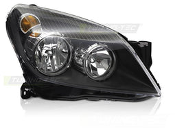 Koplamp rechts - voor Opel Astra H 2004-2010 - TYC - zwart
