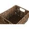 Basket spelset Home ESPRIT Natuurlijk Metaal Natuurlijke Vezel 36 x 28 x 21 cm (2 Onderdelen)