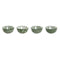 Kommenset Home ESPRIT Wit Groen Porselein Shabby Chic 11,5 x 11,5 x 6 cm