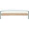Salontafel 98x45x31 cm gehard glas transparant