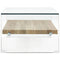 Salontafel 98x45x31 cm gehard glas transparant
