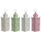 Lykta Home ESPRIT Wit Groen Roze Ijzer Orientaals 10 x 10 x 30 cm (4 Stuks)