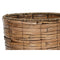 Plantenbakkenset Home ESPRIT Bruin Metaal Rotan Tropisch 31 x 31 x 27 cm