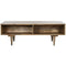 Hoofdtafel Home ESPRIT Wit Mangohout 115 x 60 x 40 cm