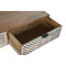 Hoofdtafel Home ESPRIT Wit Mangohout 115 x 60 x 40 cm