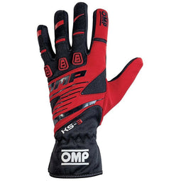 Kartinghandschoenen OMP KS-3 Rood/Zwart M