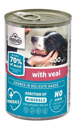 FRENDI with Veal chunks in delicate sauce - nat hondenvoer - 400g