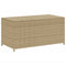 Tuinbox met wielen 190 L poly rattan gemengd beige