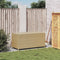 Tuinbox met wielen 190 L poly rattan gemengd beige