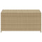 Tuinbox met wielen 190 L poly rattan gemengd beige