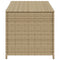 Tuinbox met wielen 190 L poly rattan gemengd beige