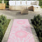 Buitenkleed 80x250 cm polypropeen roze