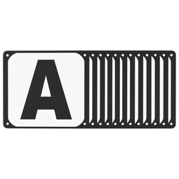 Dressuurletters 12 st staal