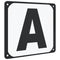 Dressuurletters 12 st staal
