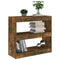 Boekenkast/kamerscherm 80x30x72 cm gerookt eikenkleurig