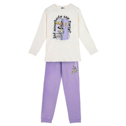 Pyjama Warner Bros Lila Beige Maat S