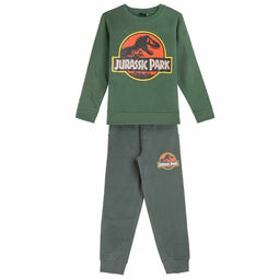 Joggingpak voor kinderen Jurassic Park Donkergroen Maat 8 Jaar