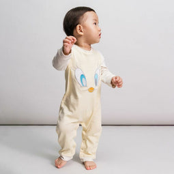 Baby Rompertje met Lange Mouwen Looney Tunes Grijs Geel Maat 36 maanden
