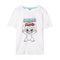 T-Shirt met Korte Mouwen Stitch Wit Maat 4 Jaar