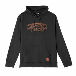 Uniseks Hoodie Stranger Things Zwart Maat L
