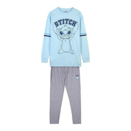 Pyjama Stitch Vrouw Licht Blauw Maat XS