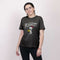 Dames-T-Shirt met Korte Mouwen Snoopy Zwart Maat XS