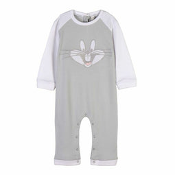 Baby Rompertje met Lange Mouwen Looney Tunes Grijs Maat 36 maanden