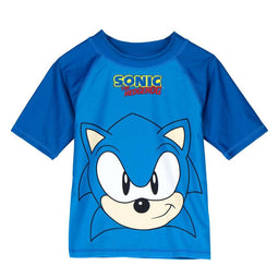 Bad t-shirt Sonic Donkerblauw Maat 5 Jaar