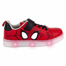 Sportschoenen met LED Spider-Man Velcro Rood Schoenmaat 29