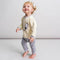 Joggingpak voor kinderen Looney Tunes Geel Maat 1 maand