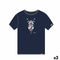 Uniseks T-Shirt met Korte Mouwen Cállate la Boca Blauw Motorfiets L (2 Stuks)