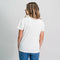 Dames-T-Shirt met Korte Mouwen Mickey Mouse Wit Maat S