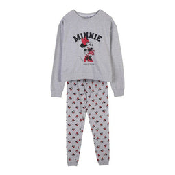Pyjama Minnie Mouse Vrouw Grijs Maat XS
