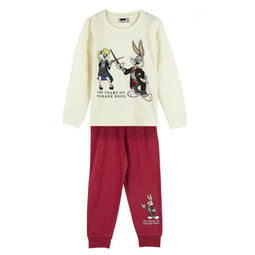 Pyjama Kinderen Warner Bros Rood Beige Maat 4 Jaar