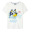 T-Shirt met Korte Mouwen voor kinderen Bluey Wit Maat 3 Jaar