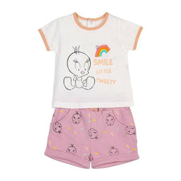 Kledingset Looney Tunes Roze Maat 3 maanden