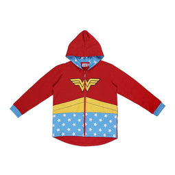 Kinderhoodie Wonder Woman Rood Maat 10 Jaar