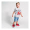 T-Shirt met Korte Mouwen Mickey Mouse Grijs Maat 5 Jaar