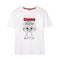 Dames-T-Shirt met Korte Mouwen Stitch Wit Maat S