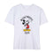 Dames-T-Shirt met Korte Mouwen Mickey Mouse Wit Maat XS