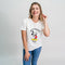 Dames-T-Shirt met Korte Mouwen Mickey Mouse Wit Maat XS