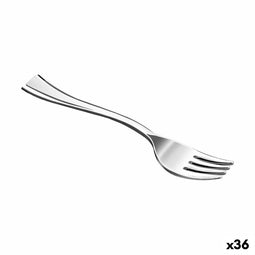 Set van opnieuw te gebruiken vorken Algon Zilverkleurig 24 Onderdelen 10 cm (36 Stuks)