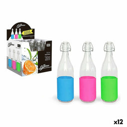 Fles Anna Anna Glas Siliconen Met deksel 500 ml (12 Stuks) (0,5 L)
