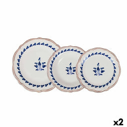 Serviesset Santa Clara Lousame 12 Onderdelen (2 Stuks)