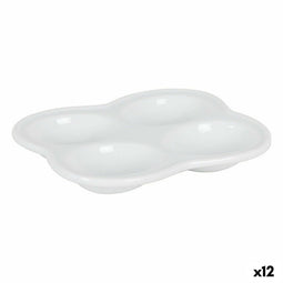 Snackdienblad Inde Porselein 15 x 12 x 2 cm (12 Stuks)