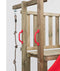 Houten Speeltoren Mario met glijbaan - Rood