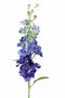 Driesprong Collection - Delphinium d.blauw m.12 bloem, 8 knop, 3bld 60 cm kunstbloem zijde nepbloem