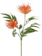 Driesprong Collection - Grevillea zilvereik oranje kunstbloem zijde nepbloem