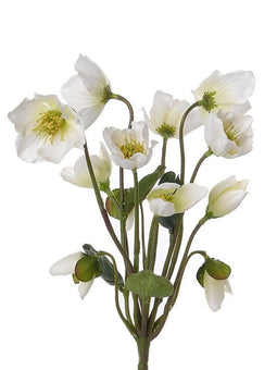 Driesprong Collection - Helleborusplant kunstbloem zijde nepbloem
