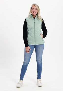 Kjelvik - Dames bodywarmer Silvie Light Green 42